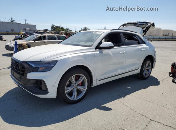 WA1EVAF13MD041311 2021 AUDI Q8 Белый Передняя левая четверть