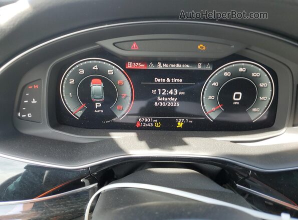 WA1EVAF14MD012139 2021 AUDI Q8 Black Vista del cuadro de instrumentos