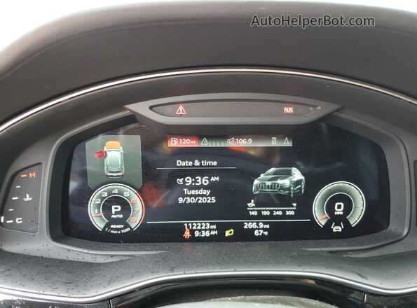 WA1FVAF14MD003297 2021 AUDI Q8 Серый Вид щитка приборов