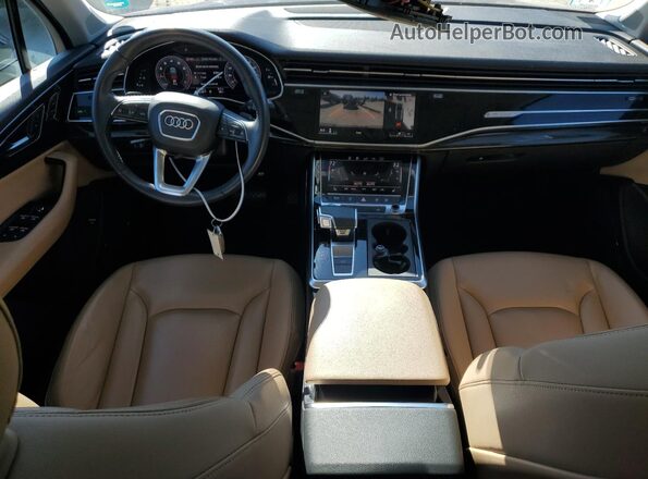 WA1LJAF79LD008299 2020 AUDI Q7 Blue Առջևի վահանակի տեսք