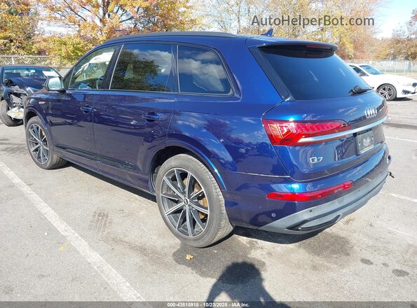 WA1LXAF75MD024452 2021 AUDI Q7 Blue Задня ліва чверть