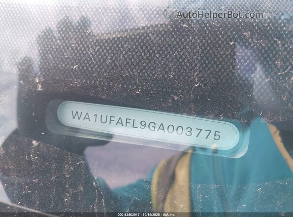WA1UFAFL9GA003775 2016 AUDI ALLROAD Серый Вид подкапотного пространства