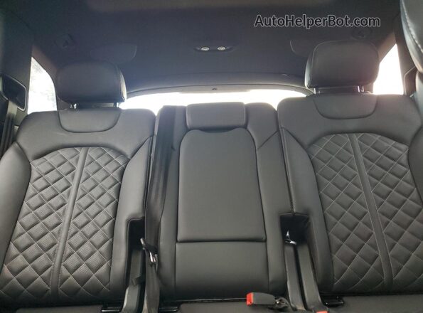 WA1VWAF79LD010368 2020 AUDI SQ7 Silver Вид задніх сидінь