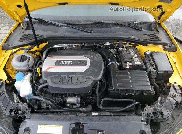 WAUB1GFF2H1027178 2017 AUDI S3 Yellow Vista interior trasera
