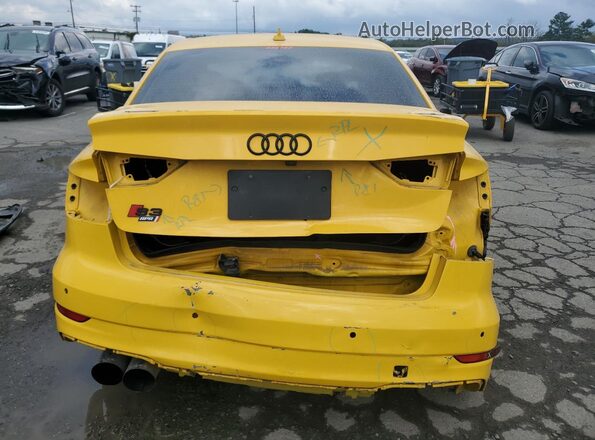 WAUB1GFF2H1027178 2017 AUDI S3 Yellow Vista trasera