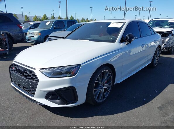 WAUB4AF49MA031175 2021 AUDI S4 White წინა მარცხენა ხედი სამი მეოთხედიდან