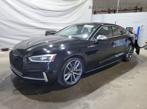 WAUB4CF56JA127569 2018 AUDI S5 Black წინა მარცხენა ხედი სამი მეოთხედიდან
