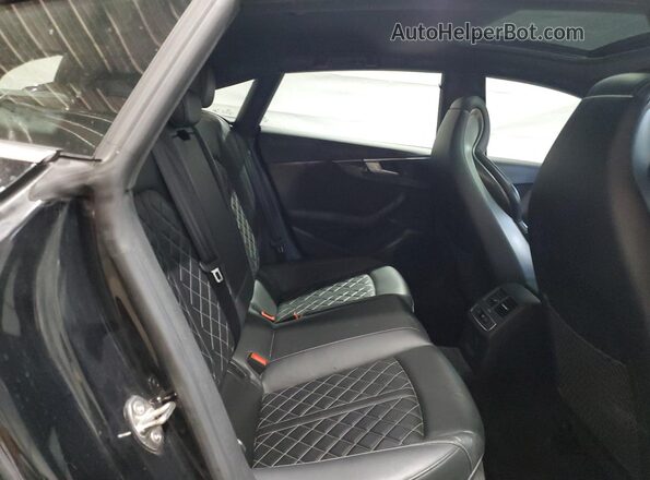 WAUB4CF56JA127569 2018 AUDI S5 Black უკანა სავარძლების ხედი