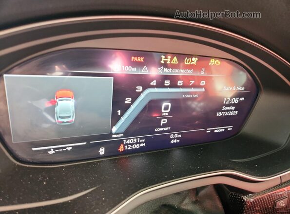 WAUC4CF54RA129028 2024 AUDI S5 Черный Вид щитка приборов