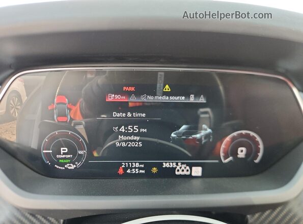 WAUEJBFW1N7005911 2022 AUDI E-TRON White Սարքավորումների վահանակի տեսք
