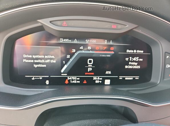 WAUFFAF24LN056132 2020 AUDI S6 Black Սարքավորումների վահանակի տեսք