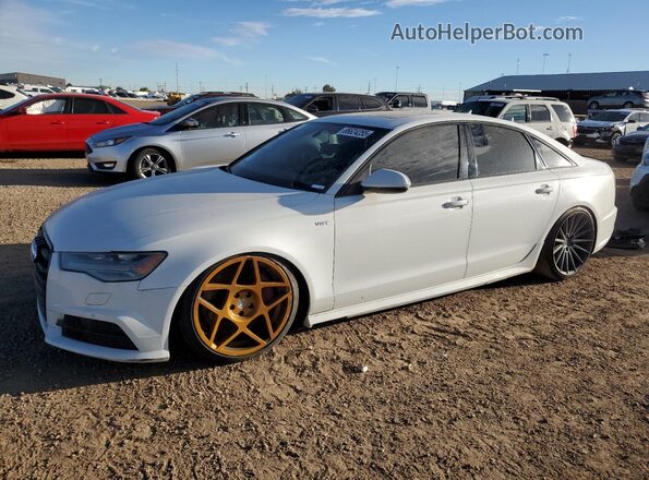 WAUFFAFC2JN042168 2018 AUDI S6 White წინა მარცხენა ხედი სამი მეოთხედიდან