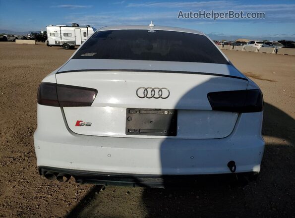 WAUFFAFC2JN042168 2018 AUDI S6 White უკანა ხედი