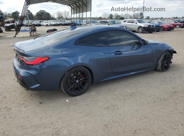 WBA13AR09MCF92779 2021 BMW M4 Синий Задняя правая четверть