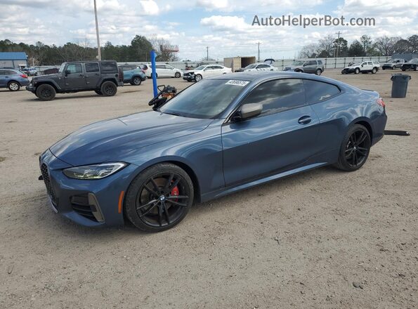 WBA13AR09MCF92779 2021 BMW M4 Синий Передняя левая четверть