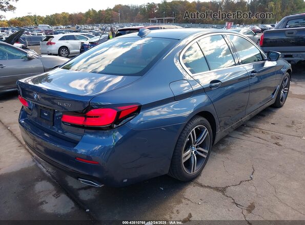 WBA13BJ02PCN17537 2023 BMW 5 SERIES Dark Blue Задняя правая четверть
