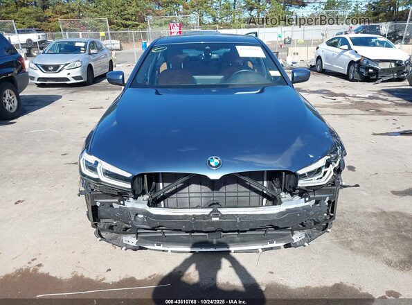 WBA13BJ02PCN17537 2023 BMW 5 SERIES Dark Blue Вид задней части салона