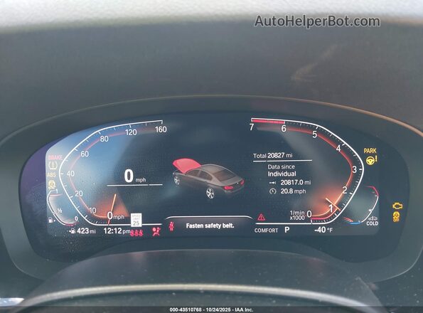 WBA13BJ02PCN17537 2023 BMW 5 SERIES Dark Blue Вид задних сидений