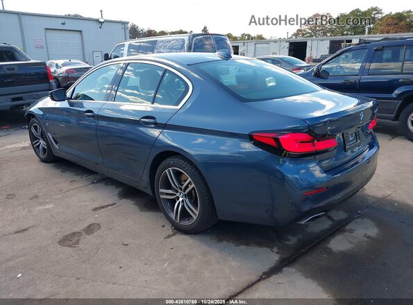 WBA13BJ02PCN17537 2023 BMW 5 SERIES Dark Blue Задняя левая четверть