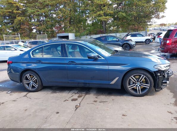 WBA13BJ02PCN17537 2023 BMW 5 SERIES Dark Blue Панорамный вид салона 360°