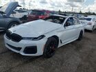2022 Bmw M550xi White vin: WBA13BK09NCH70708
