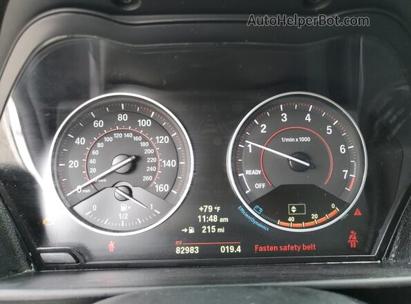 WBA1J7C55GV289744 2016 BMW M2 Белый Вид щитка приборов
