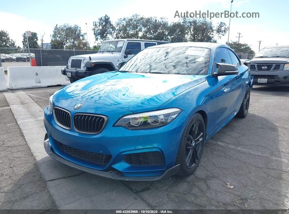 WBA2J5C02L7E75840 2020 BMW M2 Синий Передняя левая четверть