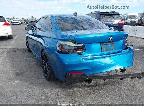 WBA2J5C02L7E75840 2020 BMW M2 Синий Задняя левая четверть