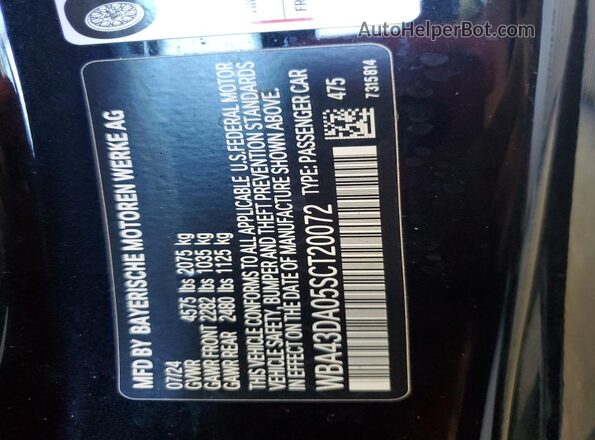 WBA43DA05SCT20072 2025 BMW OTHER Black ძრავის განყოფილების ხედი