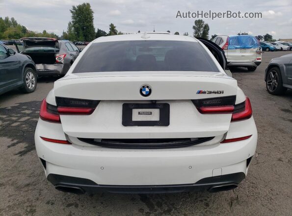 WBA5U7C07LFH55758 2020 BMW M3 White Հետևի տեսք