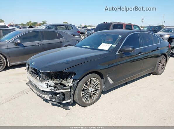 WBAJA9C55JB032734 2018 BMW 5 SERIES Черный Передняя левая четверть