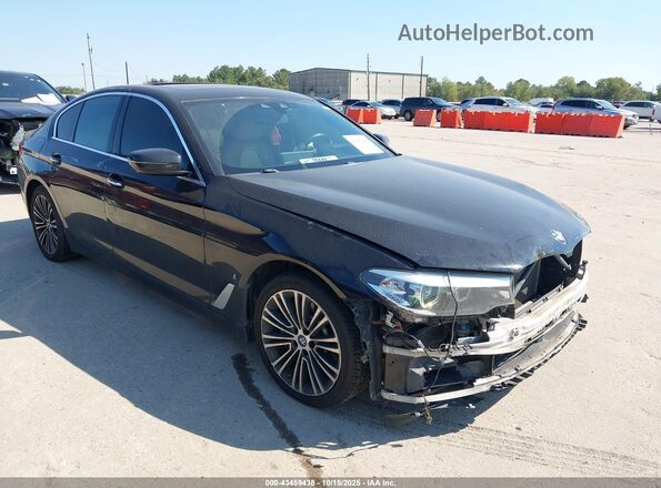 WBAJA9C55JB032734 2018 BMW 5 SERIES Черный Передняя правая четверть