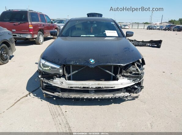 WBAJA9C55JB032734 2018 BMW 5 SERIES Черный Вид задней части салона