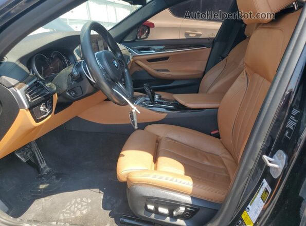 WBAJB9C54KB465055 2019 BMW M5 Blue Widok wnętrza z przodu