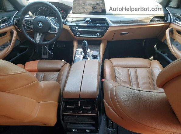 WBAJB9C54KB465055 2019 BMW M5 Blue Widok deski rozdzielczej