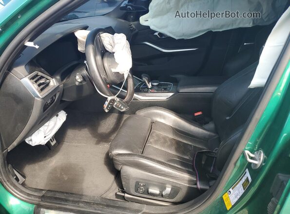 WBS33AY04MFL24028 2021 BMW M3 Зеленый Вид салона спереди