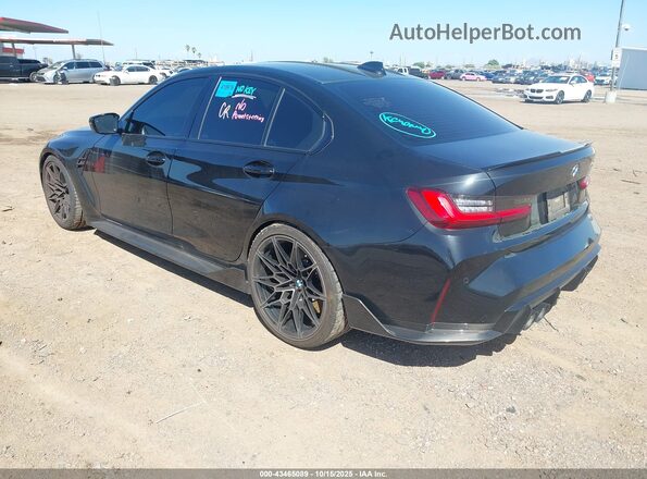 WBS33AY04NFM25393 2022 BMW M3 Черный Задняя левая четверть