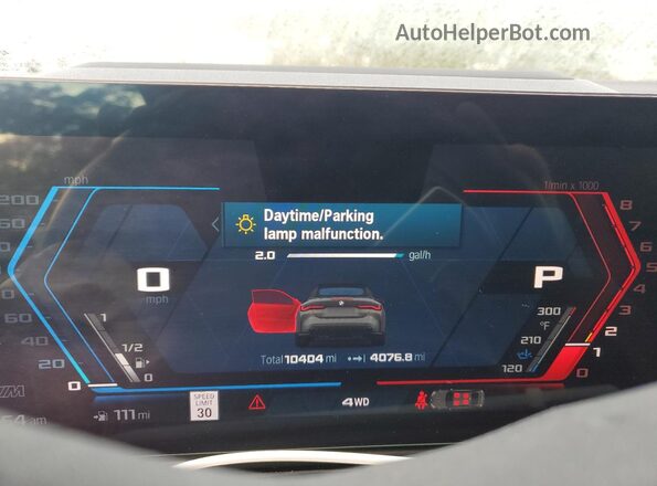 WBS33BA02RCN61187 2024 BMW M4 Серый Вид щитка приборов