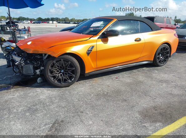 WBS33BA09RCR85529 2024 BMW M4 Оранжевый Передняя левая четверть