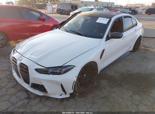 WBS33HJ01SFT93064 2025 BMW M3 Белый Передняя левая четверть