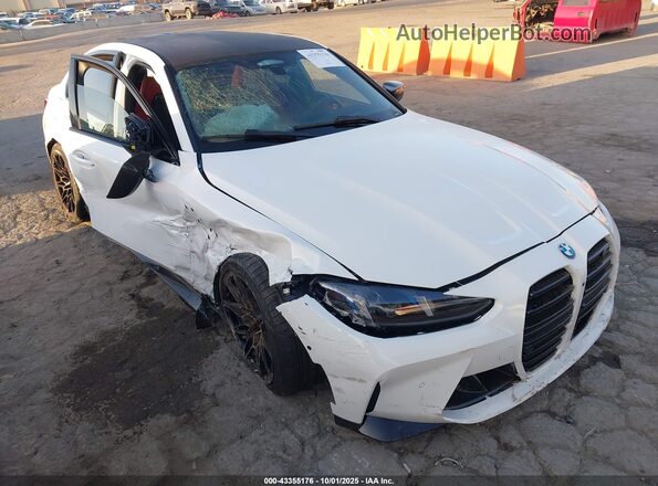 WBS33HJ01SFT93064 2025 BMW M3 Белый Передняя правая четверть