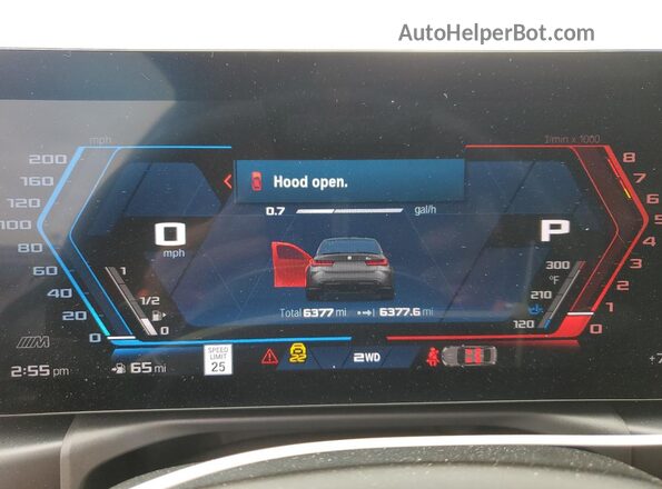WBS33HJ0XSFU18401 2025 BMW M3 Серый Вид щитка приборов