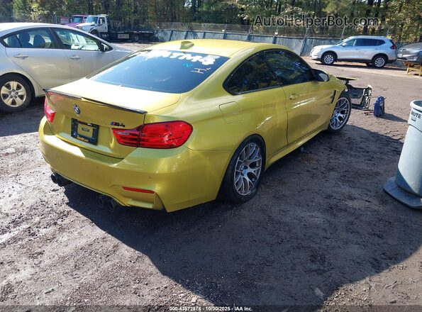 WBS3R9C36HA014349 2017 BMW M4 Желтый Задняя правая четверть