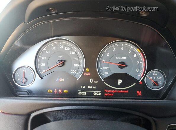 WBS3R9C5XGK338642 2016 BMW M4 Silver Widok zestawu wskaźników
