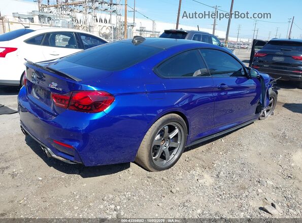 WBS3S7C55KAC09329 2019 BMW M4 Синий Задняя правая четверть