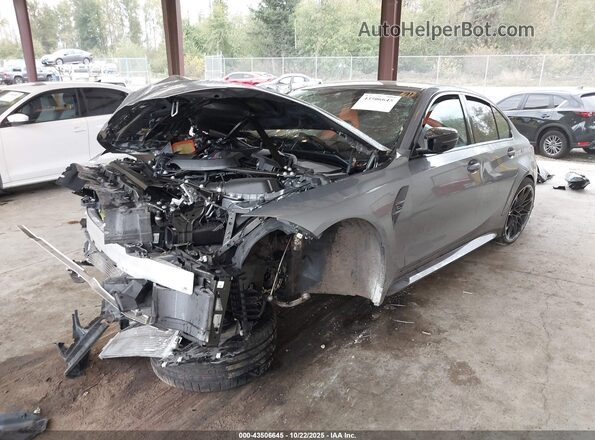 WBS43AY00NFM00110 2022 BMW M3 Серый Передняя левая четверть