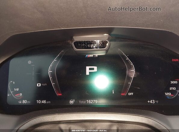 WBS43AY00NFN20909 2022 BMW M3 Зеленый Вид задних сидений