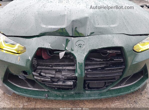 WBS43AY00NFN20909 2022 BMW M3 Зеленый Вид спереди