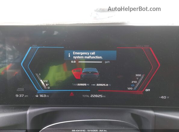 WBS43AY06PFR25899 2023 BMW M3 Черный Вид задних сидений