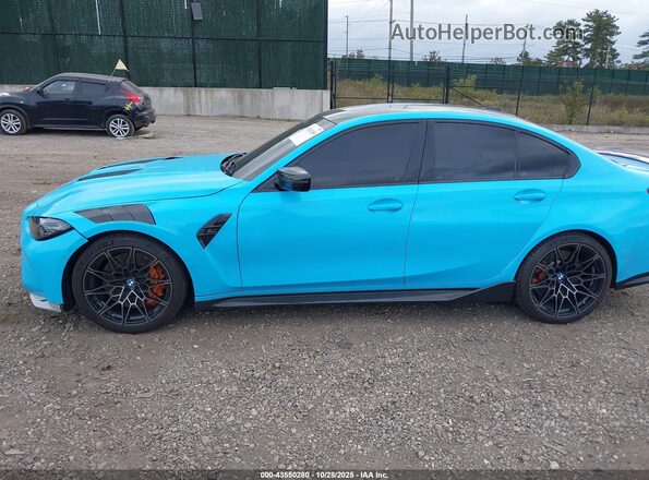 WBS43AY08PFR38217 2023 BMW M3 Бирюзовый Панорамный вид салона 360°